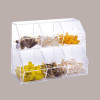 Porta Granelle Contenitore Trasparente 6 Scomparti Multiuso 45x25H33,5 cm [d2c62bb6]