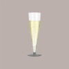 120 Pz Base per Calice Flute cc120 PS Grigio [3efd1e34]