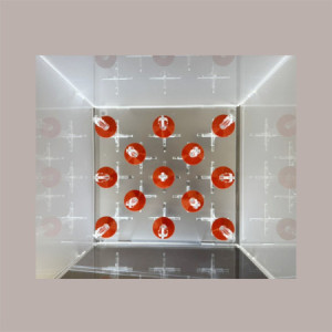 Box Porta Coni Rovesci con Interno e Coperchio Removibili Trasparente 25 x 24,5 h 25,5 cm