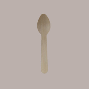 500 Pezzi Cucchiaino in Legno Ideale per Gelato Dessert H11cm