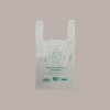 Shopper Bio Medie Monouso Lucgel, 27+7+7H50cm 500 Pezzi, Bianco, Manico a Bretella, 6,5g [233751ea]