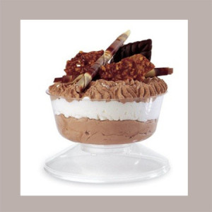 50 Pz Coppa Stefania Grande Cristallo Dessert Gelato da 200cc