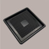50 Pz Vassoio Quadrato Medoro Nero Plastica Rigido 28x28 cm [bc41d05f]