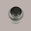 3 Pz Barattolo in Latta Caddy Grande Portaspezie Alluminio Argento 100x130 mm [74770d1a]