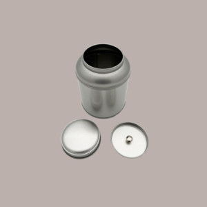 3 Pz Barattolo in Latta Caddy Grande Portaspezie Alluminio Argento 100x130 mm [c36acc1e]