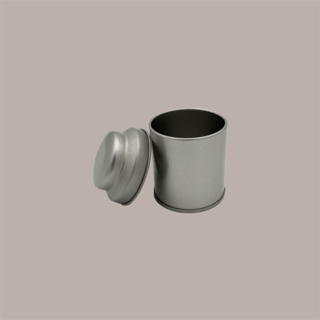 5 Pz Barattolo in Latta Mini Caddy Portaspezie Alluminio Argento 53x70mm [a5033ec4]