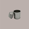 5 Pz Barattolo in Latta Mini Caddy Portaspezie Alluminio Argento 53x70mm [a5033ec4]