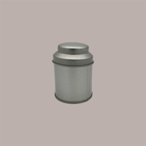 5 Pz Barattolo in Latta Mini Caddy Portaspezie Alluminio Argento 53x70mm