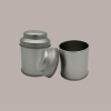 5 Pz Barattolo in Latta Mini Caddy Portaspezie Alluminio Argento 53x70mm [ce68fbd3]