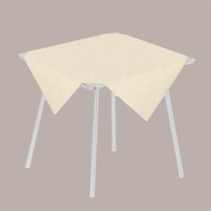 25 Pz Tovaglia in Carta Airlaid Mono Fabric Avorio 100x100 cm [35913fa9]