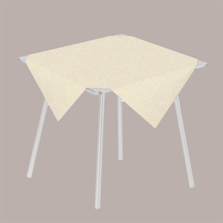 25 Pz Tovaglia in Carta Airlaid Mono Fabric Avorio 100x100 cm [35913fa9]