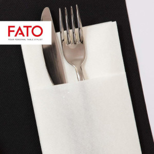 100 Pz Tovaglioli Carta Airlaid Monouso Nero 40x40 cm