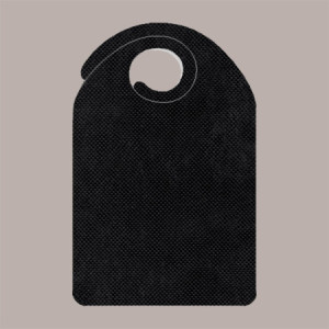 200 Pz Bavaglio Bavì Nero in Tessuto TNT Monouso 37x57 Cm [1769df84]