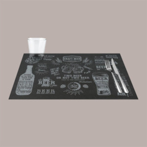400 Pz Tovaglietta Carta Ecoblack Birra 30x44 cm