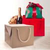 10 Pz Bag Box Porta Panettone Carta Kraft Avana con Cordino 25+25x25 cm [dca44f8d]