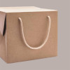 10 Pz Bag Box Porta Panettone Carta Kraft Avana con Cordino 25+25x25 cm [6ee9c997]