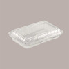 100 Pz Vaschetta + coperc. PET rettangolare 700 cc [a8a1c28b]