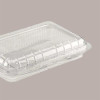 100 Pz Vaschetta + coperc. PET rettangolare 700 cc [c3ca079c]
