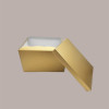 2 Pz Scatola per Confezione Regalo Baule e Coperchio Carta Fibra Oro 400x285H240 mm [8c717395]