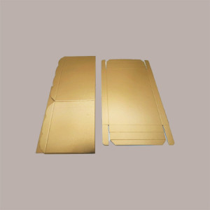 2 Pz Scatola per Confezione Regalo Baule e Coperchio Carta Fibra Oro 400x285H240 mm [6459bc81]