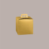Scatola Quadrello Porta Panettone Alto e Pandoro in Carta Fibra Oro 21x21x22 cm 10 pezzi [1dd9aa92]