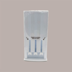Dispenser Automatico Porta Palette Gelato a 3 Piste Colore Bianco [dc45506d]