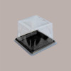 25 Pz Coperchio Trasparente per Vassoio Quadrato Medoro Plastica Rigido 28x28H8 cm [74506a40]
