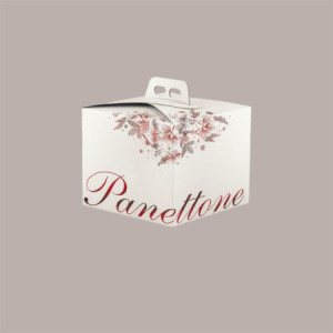 Scatola Quadrello Grafica Idea Rosso Porta Panettone Basso in Carta 21x21x22 cm 10 Pezzi [fe7770e5]