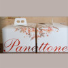 Scatola Quadrello Grafica Idea Rosso Porta Panettone Basso in Carta 21x21x22 cm 10 Pezzi [275133e8]
