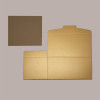 Segreto Scatola in Carta Fibra Oro Porta 4 Bottiglie Orizzontali 325x175x180 mm 10 pezzi [1868bcd8]