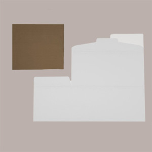 Segreto Scatola in Carta Fibra Bianco Porta 6 Bottiglie Orizzontali 325x255x180 mm 10 pezzi [32dc315e]
