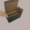 Segreto Scatola in Carta Seta Nero Porta 4 Bottiglie Orizzontali 325x175x180 mm 10 pezzi [aa4d9eff]