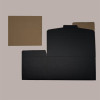 Segreto Scatola in Carta Seta Nero Porta 4 Bottiglie Orizzontali 325x175x180 mm 10 pezzi [180018e5]