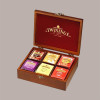 Scatola Legno 6 Scomparti + 60 Filtri Tè Zenzero Twinings [db71c87b]