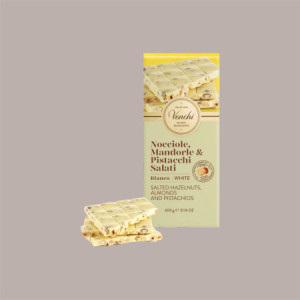 Maxi Tavoletta di Cioccolato Nocciolato Bianco Salato Venchi 600 gr [e9d0569d]