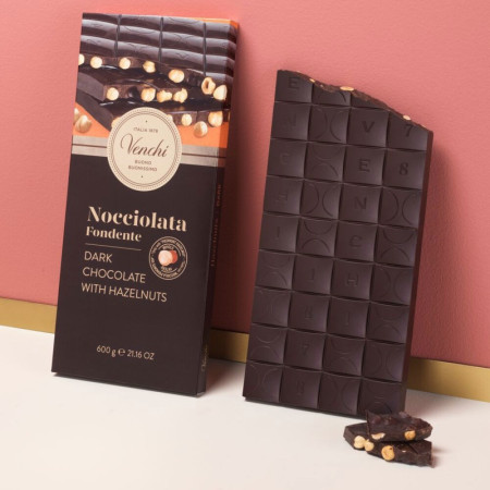 Maxi Tavoletta di Cioccolato Nocciolat Fondente Venchi 600 gr [6e7c8e9c]