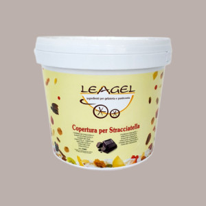 Copertura Cioccolato Stracciatella Fondente ideale per Gelato LEAGEL 5 Kg