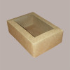Scatola Carta Avana e Coperchio con Finestra 130x90H45mm 20 Pezzi [437751f1]