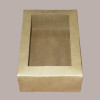 Scatola Carta Avana  e Coperchio con Finestra 165x110H55mm 20 pezzi [0f1619f9]