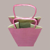 Borsa Busta Carta Bordeaux porta 1 Bottiglia 750 ml con Manico in Cordoncino 12+8.5x39cm 20 Pezzi [a239ff63]