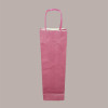 Borsa Busta Carta Bordeaux porta 1 Bottiglia 750 ml con Manico in Cordoncino 12+8.5x39cm 20 Pezzi [15243e67]