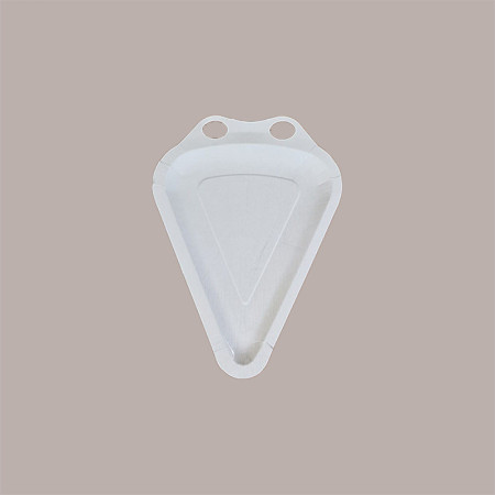 100 Pz Piatto Trancio PIZZA 1/8 Carta Bianca Politenata 20x27cm [03a3f48e]