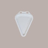 100 Pz Piatto Trancio PIZZA 1/8 Carta Bianca Politenata 20x27cm [03a3f48e]