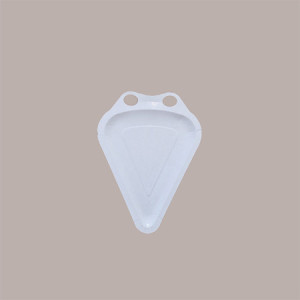 100 Pz Piatto Trancio PIZZA 1/8 Carta Bianca Politenata 20x27cm [29e9e4cb]