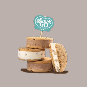 Biscotto Gelato Rotondo con Gocce di Cioccolato Mini Cioccogel Break&Go 540 pezzi