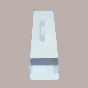 Scatola Porta Strudel in Cartoncino Bianco grafica effetto pelle 34x12H5cm 10 pezzi