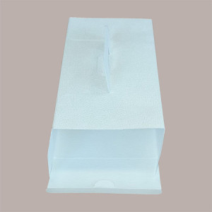 Scatola Porta Strudel in Cartoncino Bianco grafica effetto pelle 28x15H6cm 10 pezzi [67242b00]