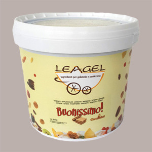 Variegato Buonissimo Gusto Wafer Nocciola e Cacao per Gelato Yogurt Dessert Leagel 4 Kg