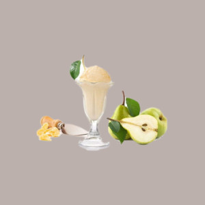 Variegato Pera con Pezzi Salsa per Gelato Yogurt Dolci Dessert Leagel 2 Kg