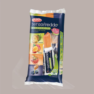 Ghiacciolo con succo di frutta Senso Freddo pronto da gelare DOLFIN 50 Pz da 42 Ml [4ed49c34]
